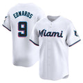 My Store M.Marlins #9 Xavier Edwards Player White  Home Limited Stitched Jerseys