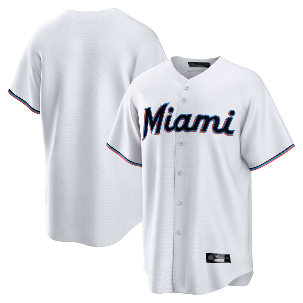 My Store M.Marlins ## Marlins Blank Player White  Home Game Stitched Jerseys