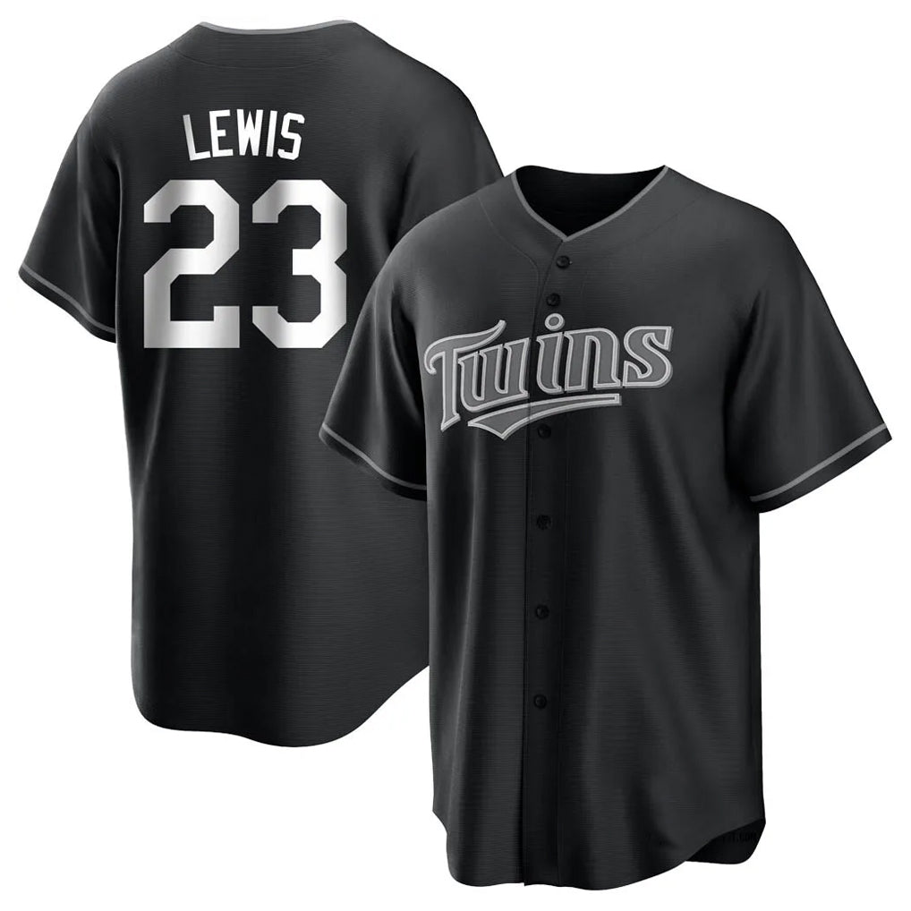 My Store M.Twins #23 Royce Lewis Player Black Home Game Stitched Jerseys