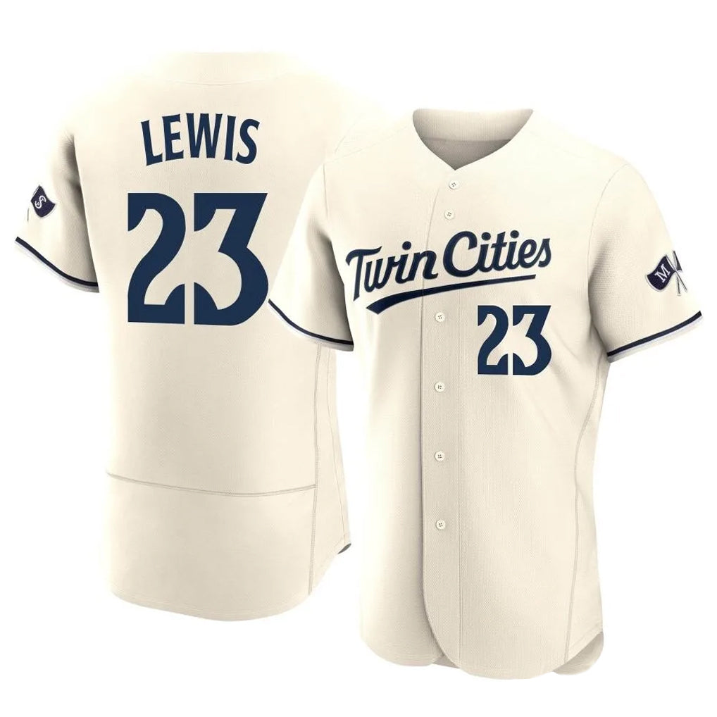 My Store M.Twins #23 Royce Lewis Player Cream Home Limited Elite Stitched Jerseys
