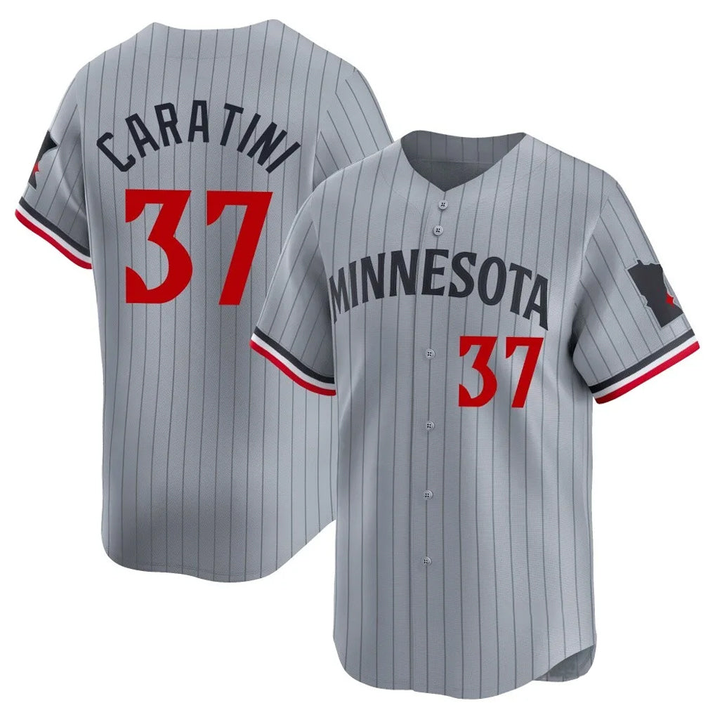 My Store M.Twins #37 Victor Caratini Player Gray Home Limited Stitched Jerseys