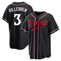 My Store M.Twins #3 Harmon Killebrew Player Black Fashion Out Home Limited Stitched Jerseys
