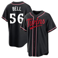 My Store M.Twins #56 Josh Bell Player Black Fashion Out Home Limited Stitched Jerseys