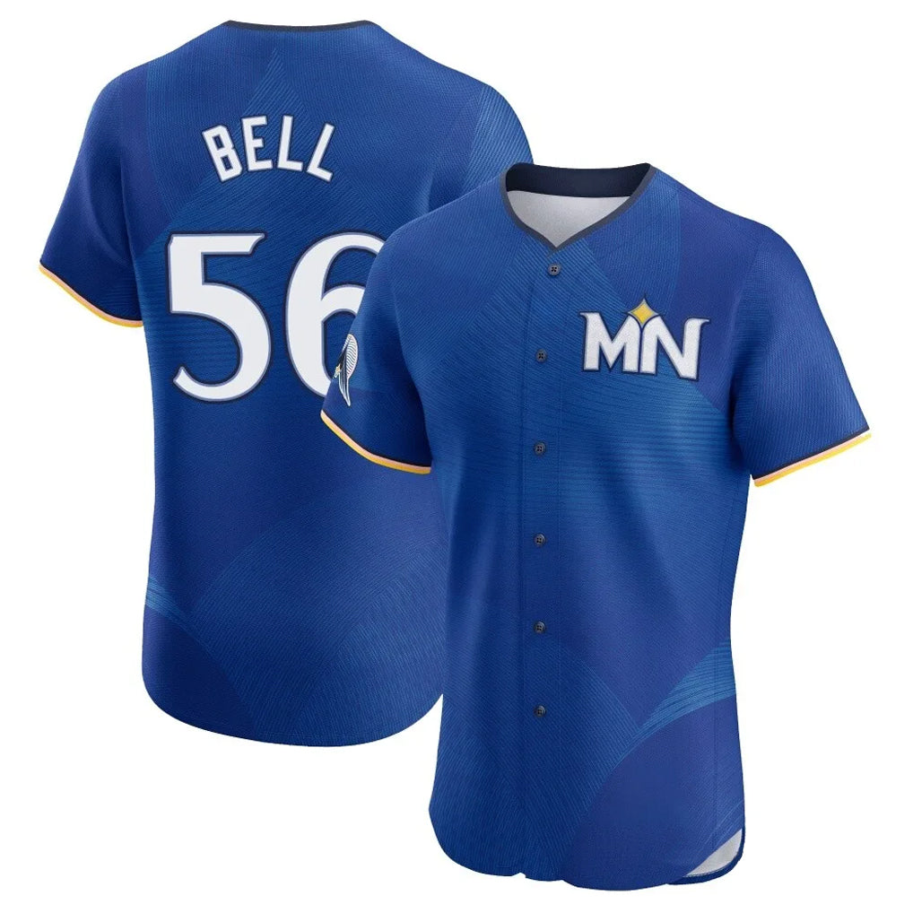My Store M.Twins #56 Josh Bell Player Royal City Connect Limited Elite Home Stitched Jerseys