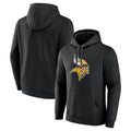 My Store M.Vikings Black LOGO Pullover Hoodies Limited Game Blank Player Stitched Jerseys