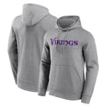 My Store M.Vikings Gray LOGO Pullover Hoodies Home Game Blank Player Stitched Jerseys