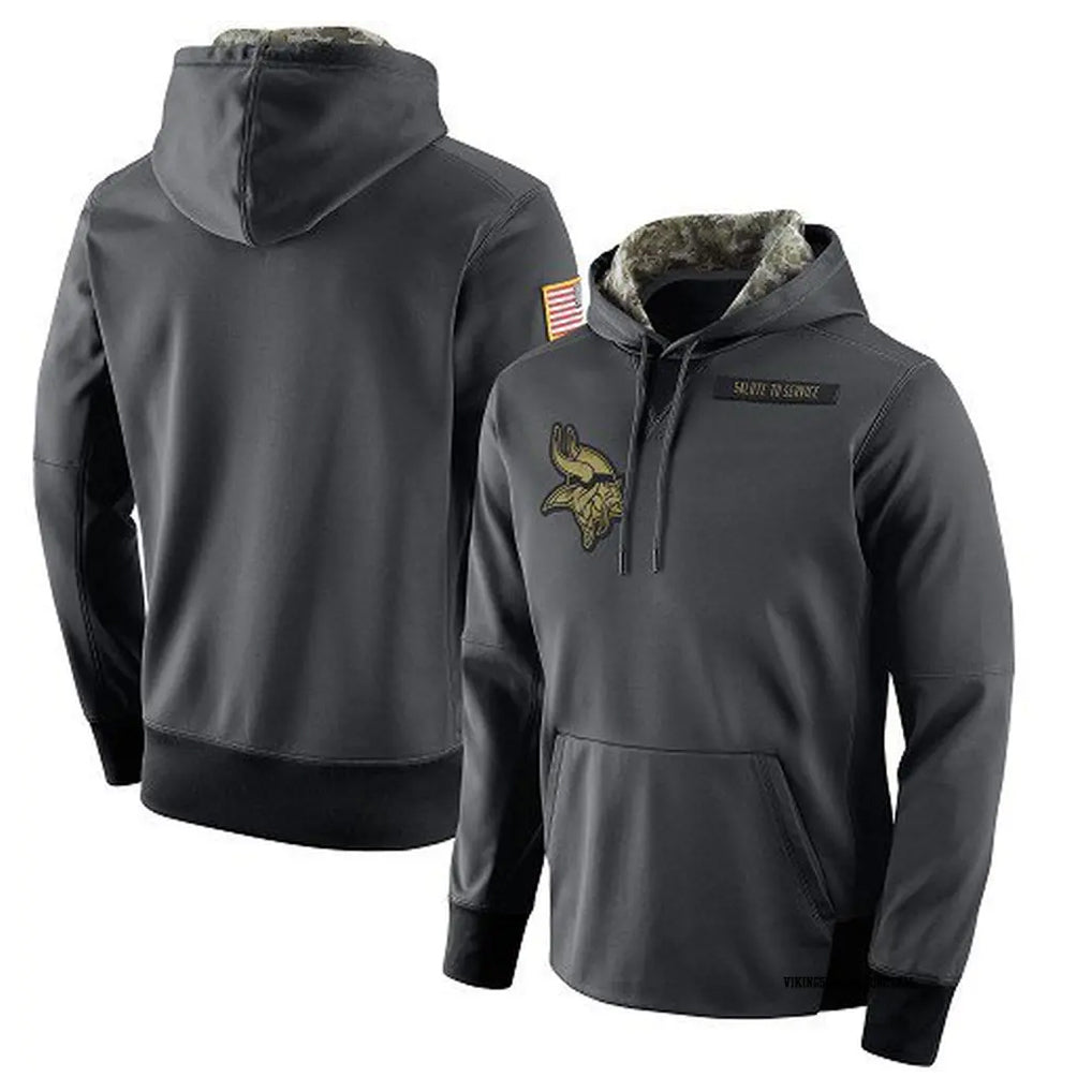 My Store M.Vikings Gray Pullover Hoodies Home Game Blank Player Stitched Jerseys