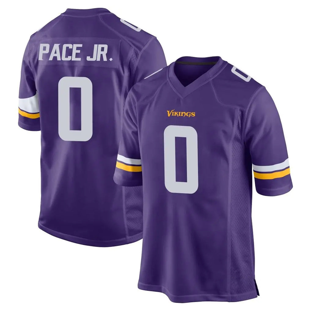 My Store M.Vikings #0 Ivan Pace Jr. Player Purple Home Game Stitched Jerseys