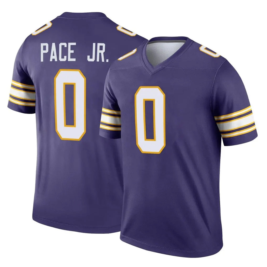 My Store M.Vikings #0 Ivan Pace Jr. Player Purple Limited Classic Home Game Stitched Jerseys