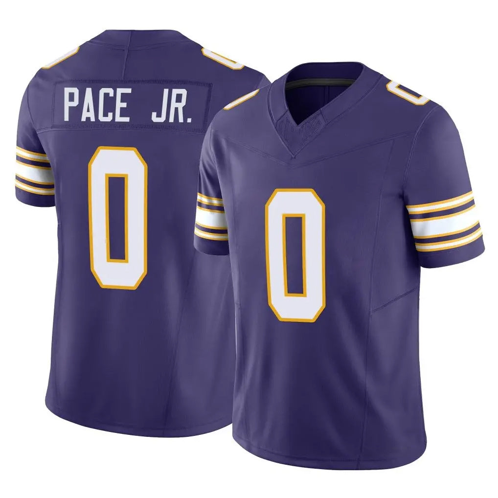 My Store M.Vikings #0 Ivan Pace Jr. Player Purple Limited Classic Vapor F.U.S.E. Home Game Stitched Jerseys