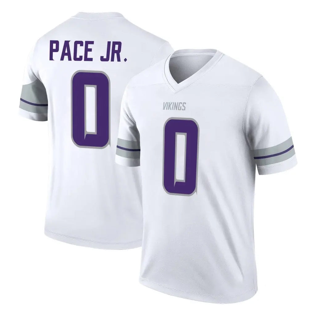 My Store M.Vikings #0 Ivan Pace Jr. Player White Alternate Legend Home Game Stitched Jerseys