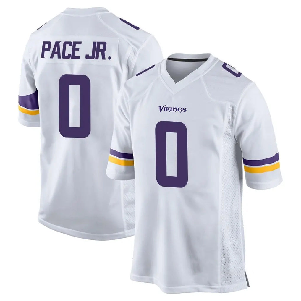 My Store M.Vikings #0 Ivan Pace Jr. Player White Home Game Stitched Jerseys