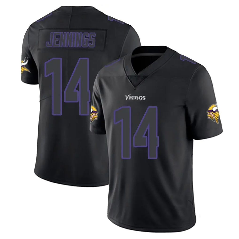 My Store M.Vikings #14 Jauan Jennings Player Black Impact LImited Home Game Stitched Jerseys