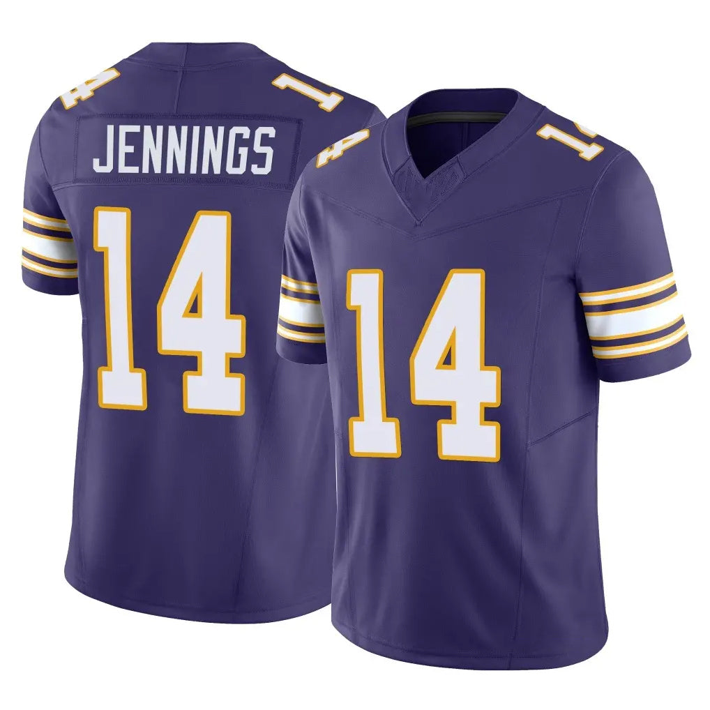 My Store M.Vikings #14 Jauan Jennings Player Purple Limited Classic Vapor F.U.S.E. Home Game Stitched Jerseys