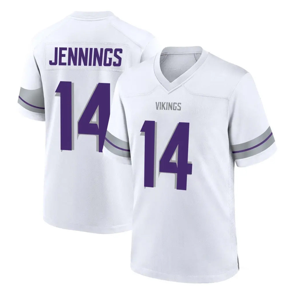 My Store M.Vikings #14 Jauan Jennings Player White Alternate Home Game Stitched Jerseys