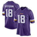 My Store M.Vikings #18 Justin Jefferson Player Purple Home Game Stitched Jerseys