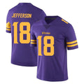 My Store M.Vikings #18 Justin Jefferson Player Purple Limited Color Rush Home Game Stitched Jerseys
