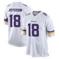 My Store M.Vikings #18 Justin Jefferson Player White Home Game Stitched Jerseys