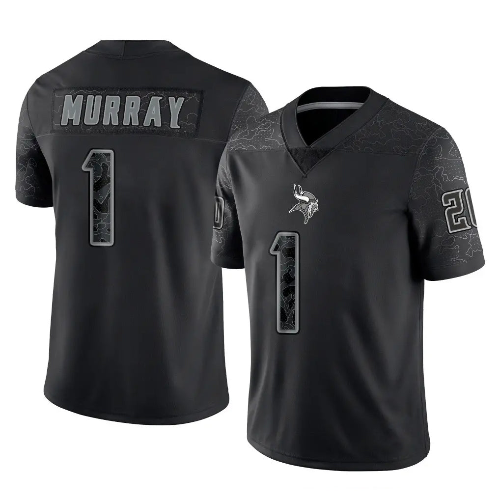 My Store M.Vikings #1 Kyler Murray Player Black Reflective LImited Home Game Stitched Jerseys