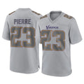 My Store M.Vikings #23 James Pierre Player Gray Atmosphere Fashion Home Game Stitched Jerseys