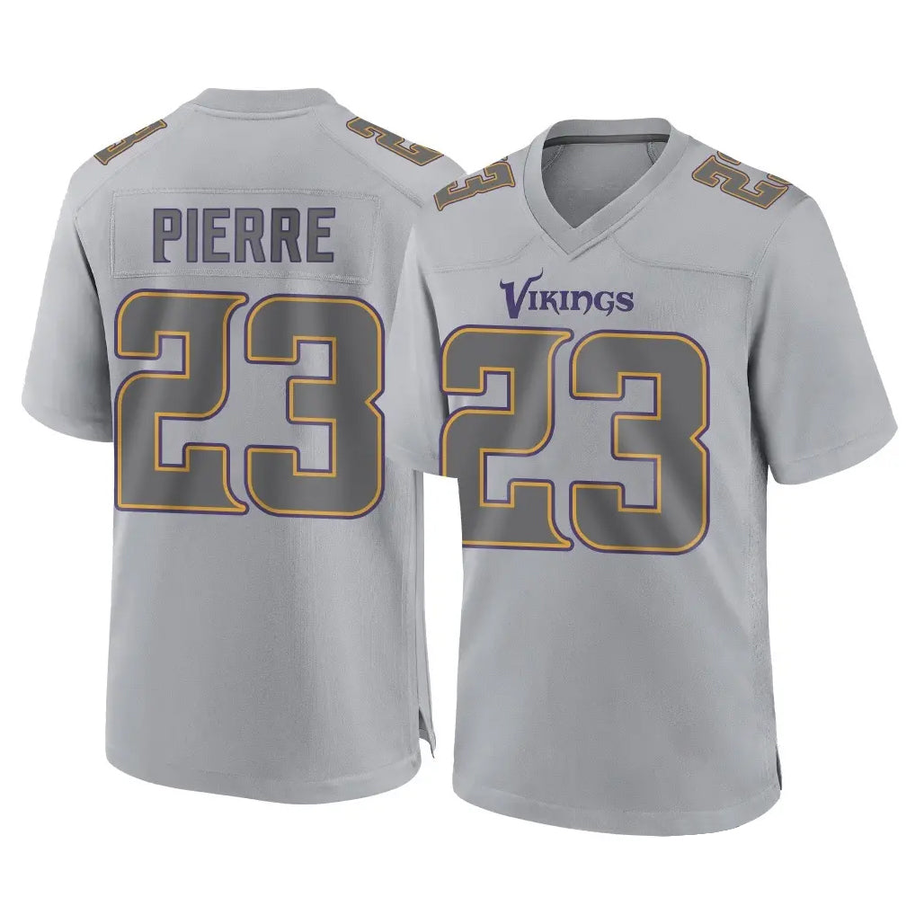 My Store M.Vikings #23 James Pierre Player Gray Atmosphere Fashion Home Game Stitched Jerseys