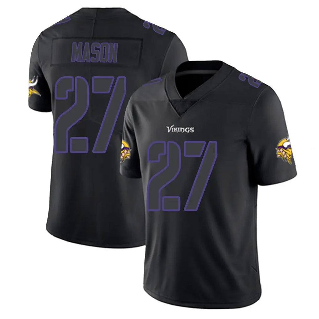 My Store M.Vikings #27 Jordan Mason Player Black Impact LImited Home Game Stitched Jerseys
