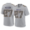 My Store M.Vikings #27 Jordan Mason Player Gray Atmosphere Fashion Home Game Stitched Jerseys