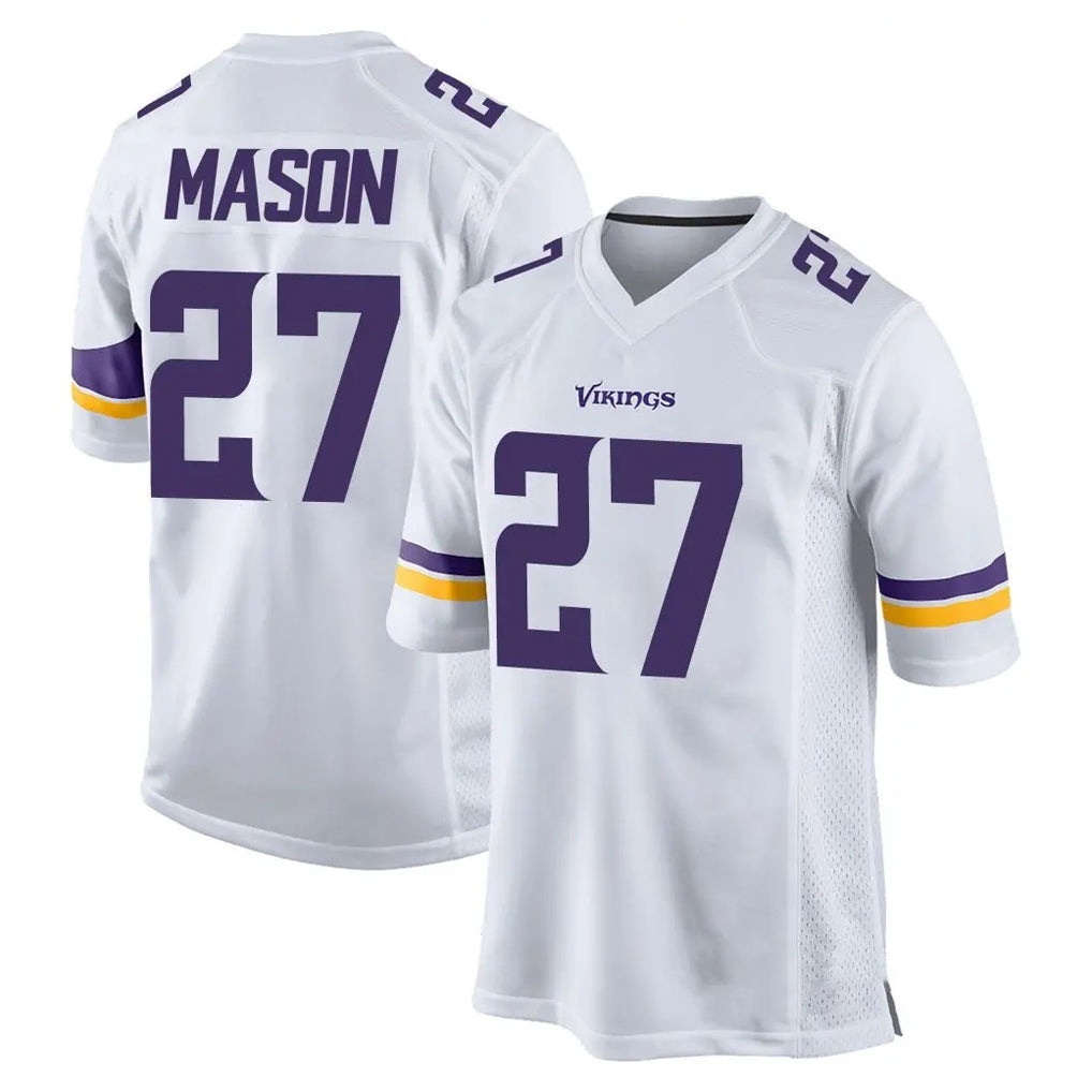 My Store M.Vikings #27 Jordan Mason Player White Home Game Stitched Jerseys