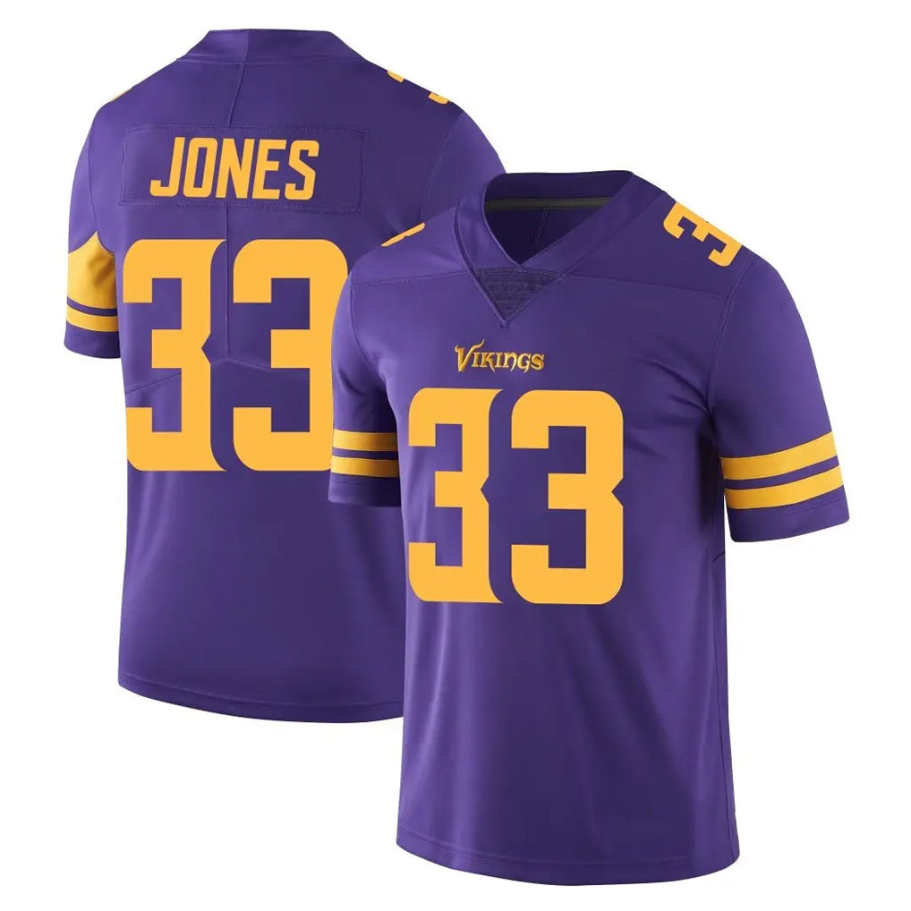 My Store M.Vikings #33 Aaron Jones Sr. Player Purple Limited Color Rush Home Game Stitched Jerseys