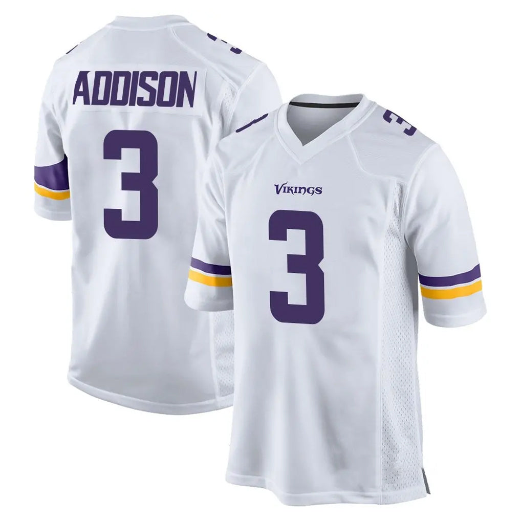 My Store M.Vikings #3 Jordan Addison Player White Home Game Stitched Jerseys