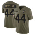 My Store M.Vikings #44 Josh Metellus Player Olive 2025 Salute To Service Limited Game Stitched Jerseys
