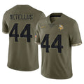 My Store M.Vikings #44 Josh Metellus Player Olive Salute To Service Limited Stitched Jerseys