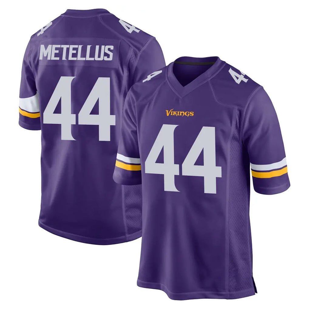 My Store M.Vikings #44 Josh Metellus Player Purple Home Game Stitched Jerseys