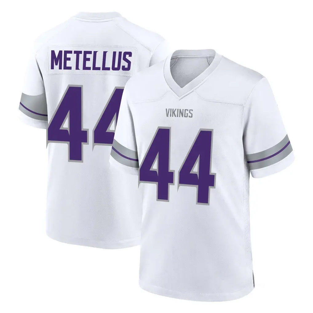 My Store M.Vikings #44 Josh Metellus Player White Alternate Home Game Stitched Jerseys