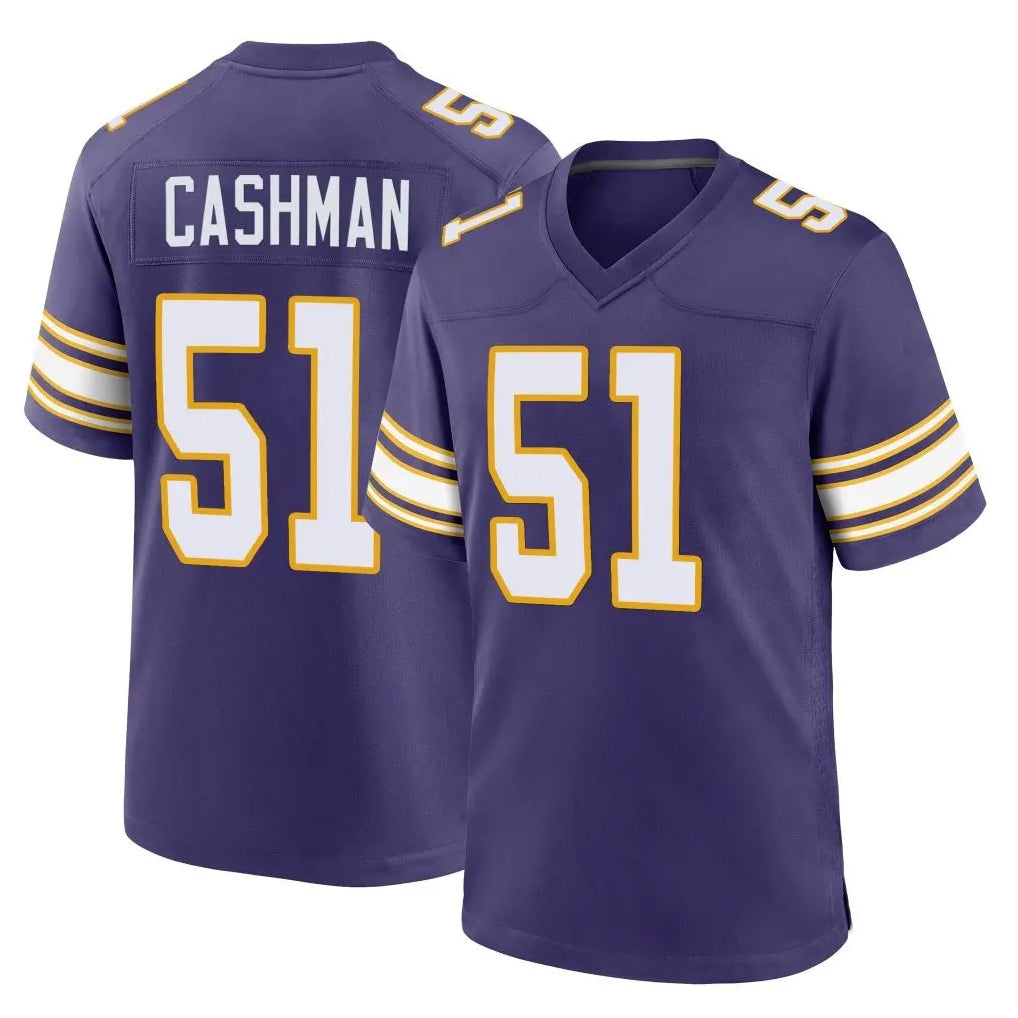 My Store M.Vikings #51 Blake Cashman Player Purple Classic Home Game Stitched Jerseys