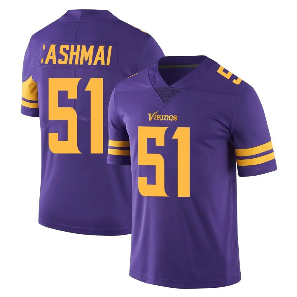 My Store M.Vikings #51 Blake Cashman Player Purple Limited Color Rush Home Game Stitched Jerseys