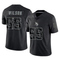 My Store M.Vikings #55 Eric Wilson Player Black Reflective LImited Home Game Stitched Jerseys
