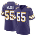 My Store M.Vikings #55 Eric Wilson Player Purple Classic Home Game Stitched Jerseys