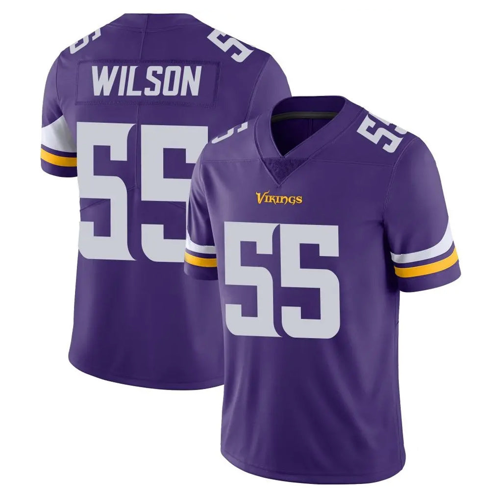My Store M.Vikings #55 Eric Wilson Player Purple Limited Vapor Untouchable Home Game Stitched Jerseys