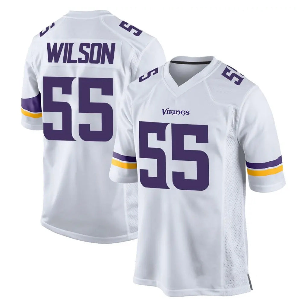 My Store M.Vikings #55 Eric Wilson Player White Home Game Stitched Jerseys