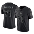 My Store M.Vikings #71 Christian Darrisaw Player Black Reflective LImited Home Game Stitched Jerseys