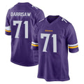 My Store M.Vikings #71 Christian Darrisaw Player Purple Home Game Stitched Jerseys