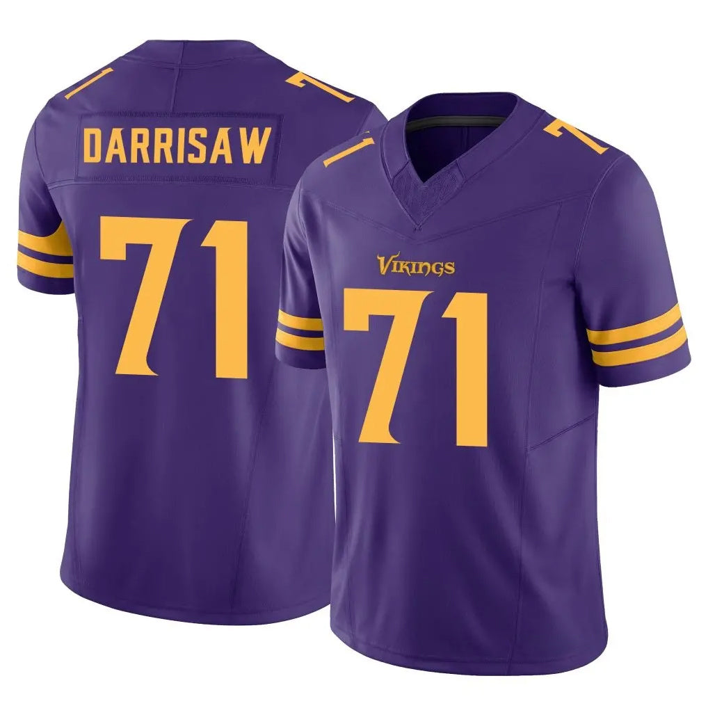 My Store M.Vikings #71 Christian Darrisaw Player Purple Limited Alternate Vapor F.U.S.E. Home Game Stitched Jerseys