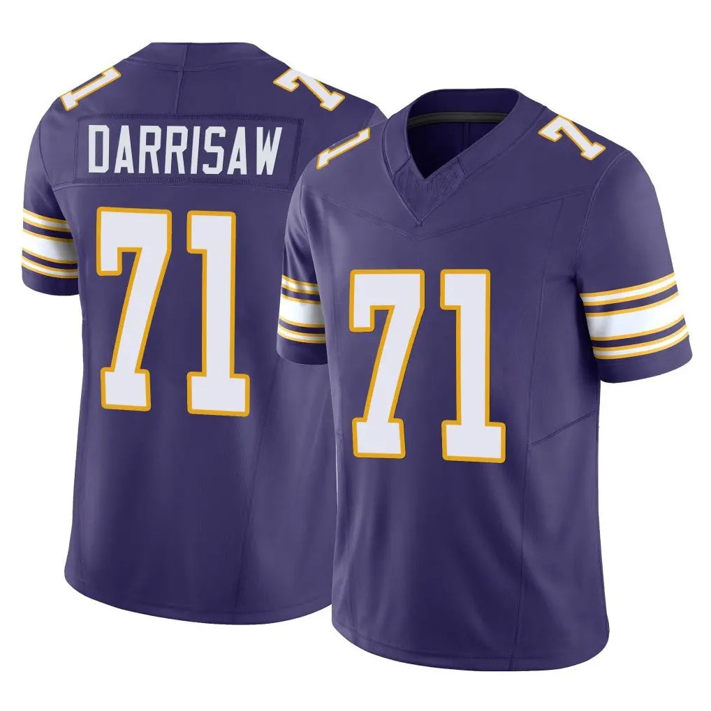 My Store M.Vikings #71 Christian Darrisaw Player Purple Limited Classic Vapor F.U.S.E. Home Game Stitched Jerseys