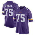 My Store M.Vikings #75 Brian O'Neill Player Purple Home Game Stitched Jerseys