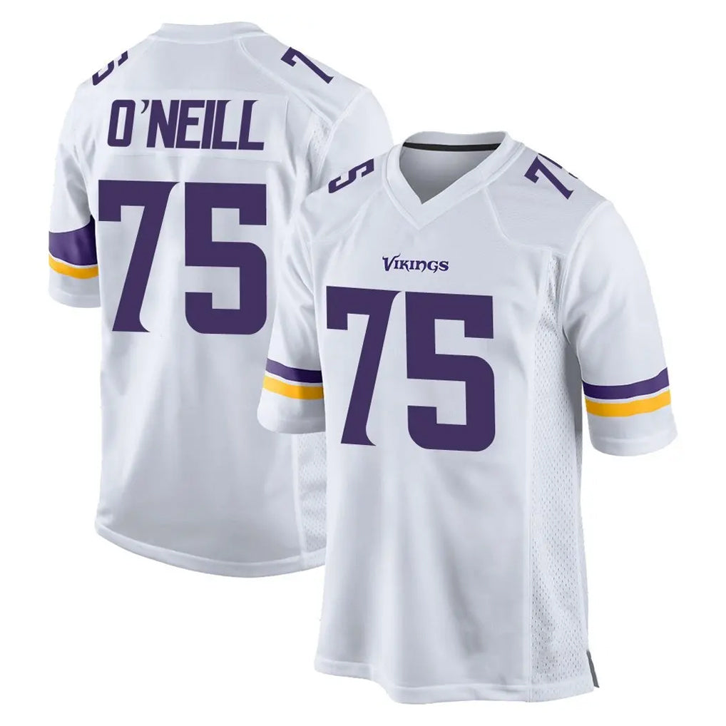 My Store M.Vikings #75 Brian O'Neill Player White Home Game Stitched Jerseys