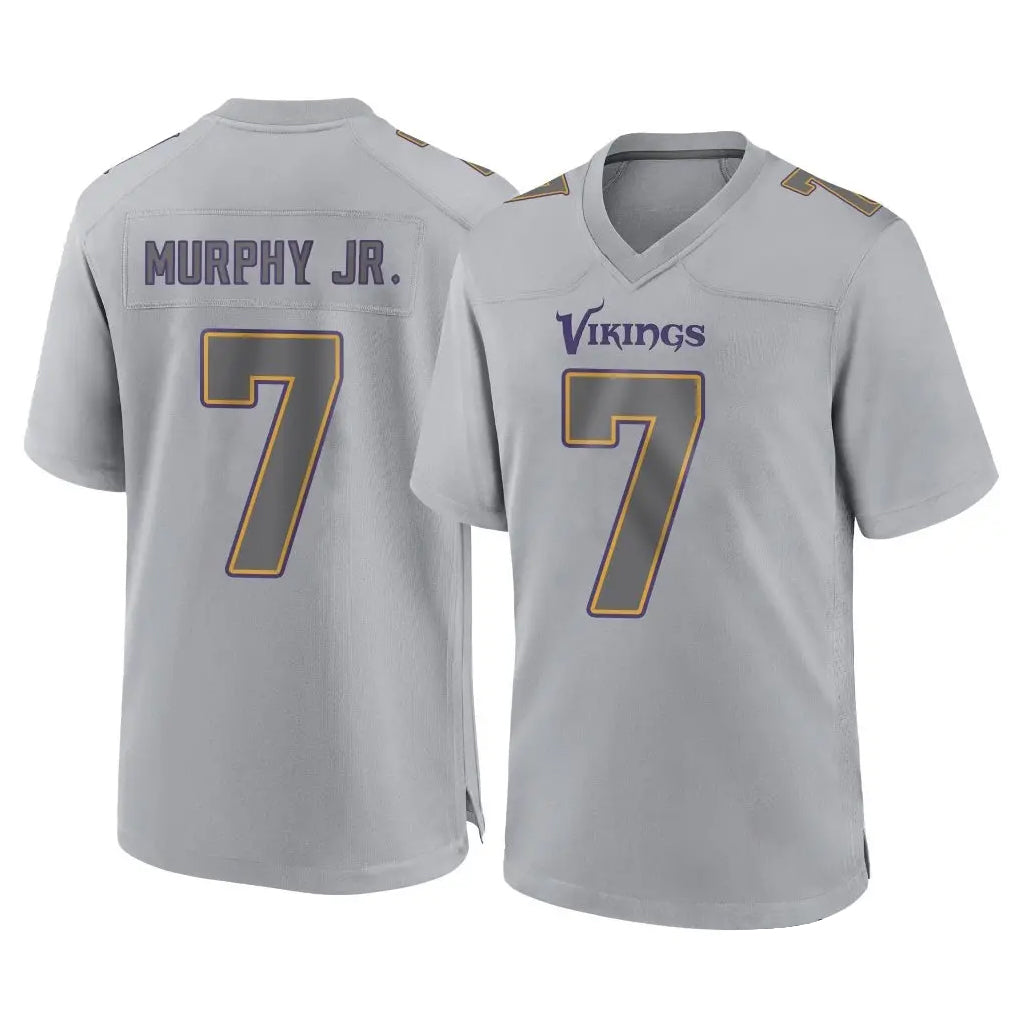 My Store M.Vikings #7 Byron Murphy Jr. Player Gray Atmosphere Fashion Home Game Stitched Jerseys