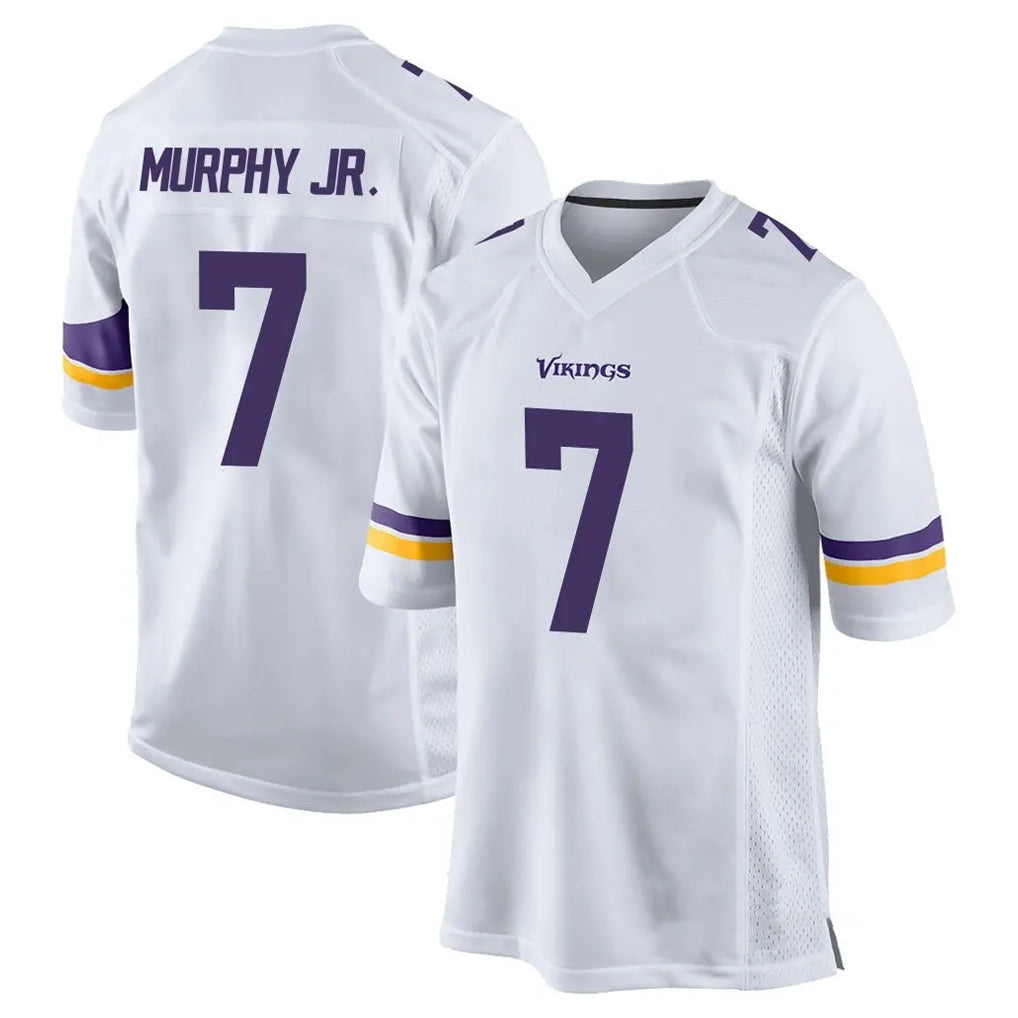 My Store M.Vikings #7 Byron Murphy Jr. Player White Home Game Stitched Jerseys