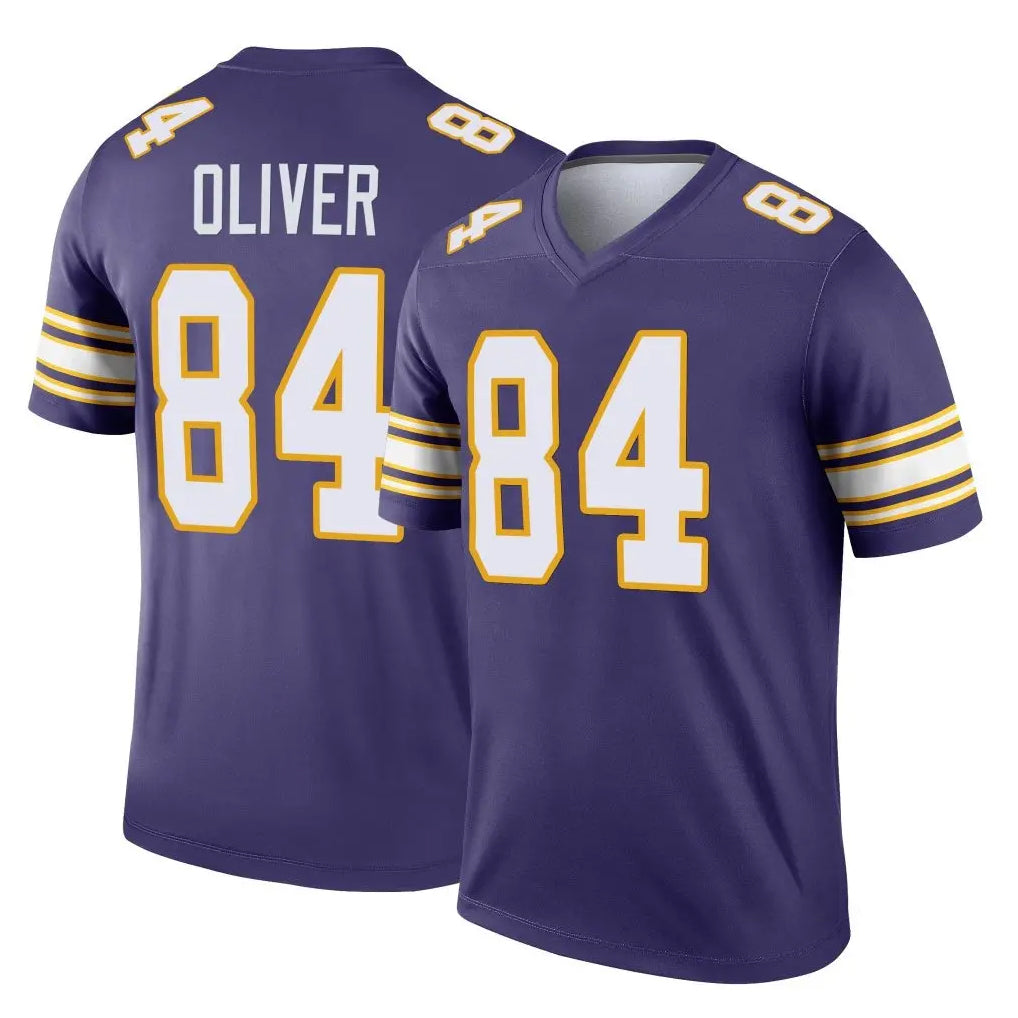 My Store M.Vikings #84 Josh Oliver Player Purple Limited Classic Home Game Stitched Jerseys