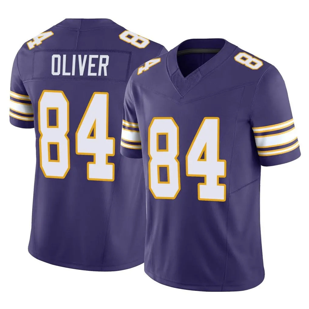 My Store M.Vikings #84 Josh Oliver Player Purple Limited Classic Vapor F.U.S.E. Home Game Stitched Jerseys